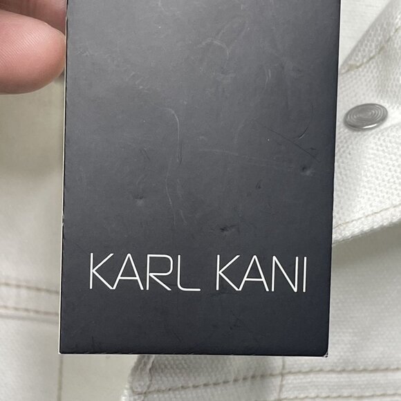 Karl Kani Vintage Denim White Oversized Jacket Size 2 - Picture 7 of 9